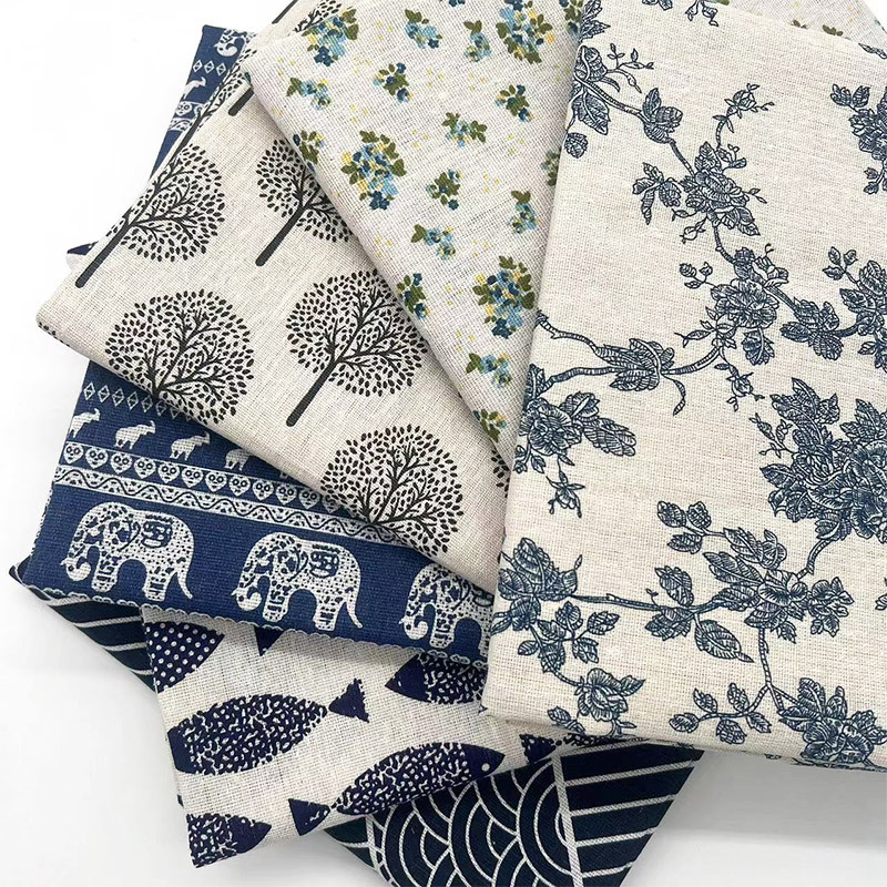 Home Decor Com - Tessuto in Misto Cotone e Lino