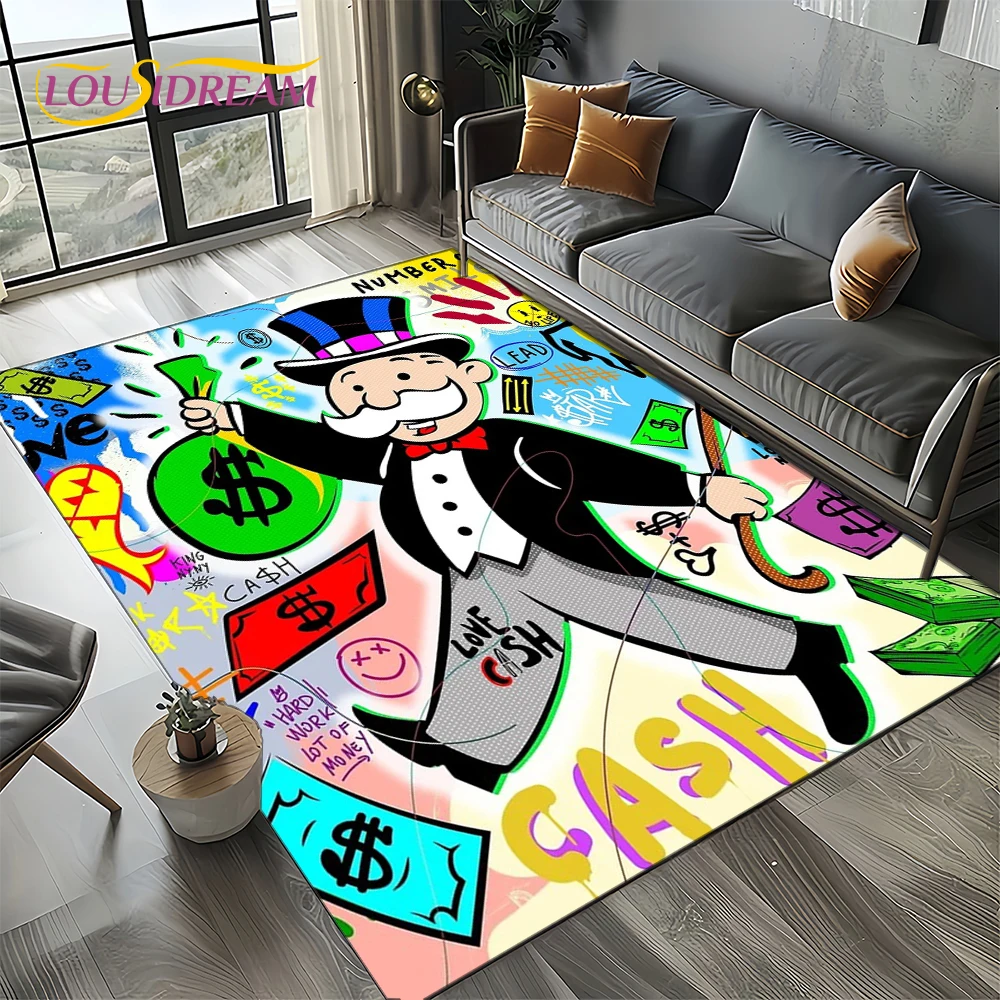 Home Decor Online Free - Tappeto 3D a Tema Monopoly con