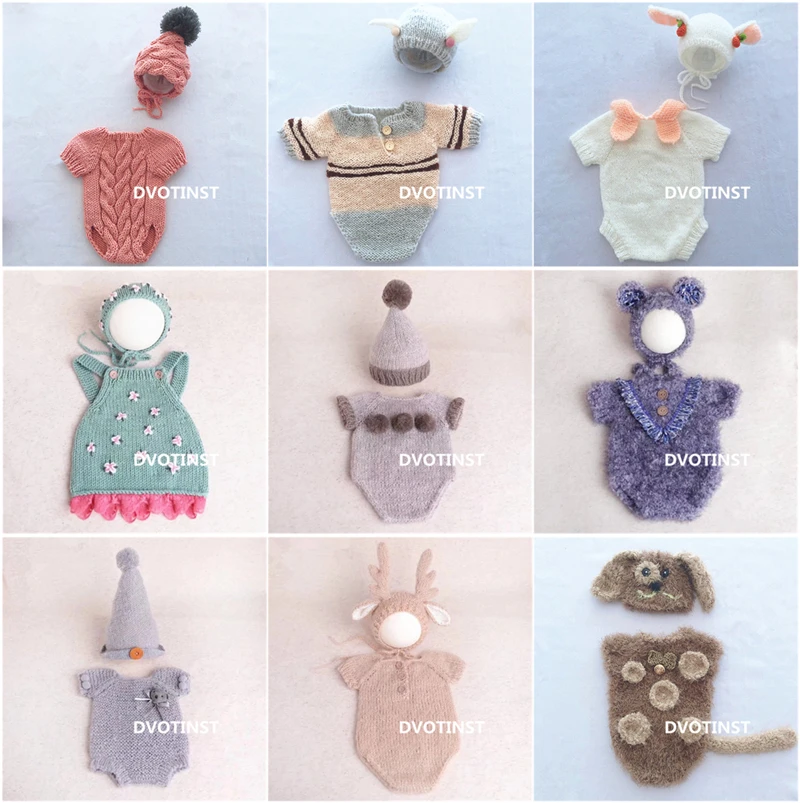 Yarn Home Decor - Puntelli per fotografia per neonato Abiti