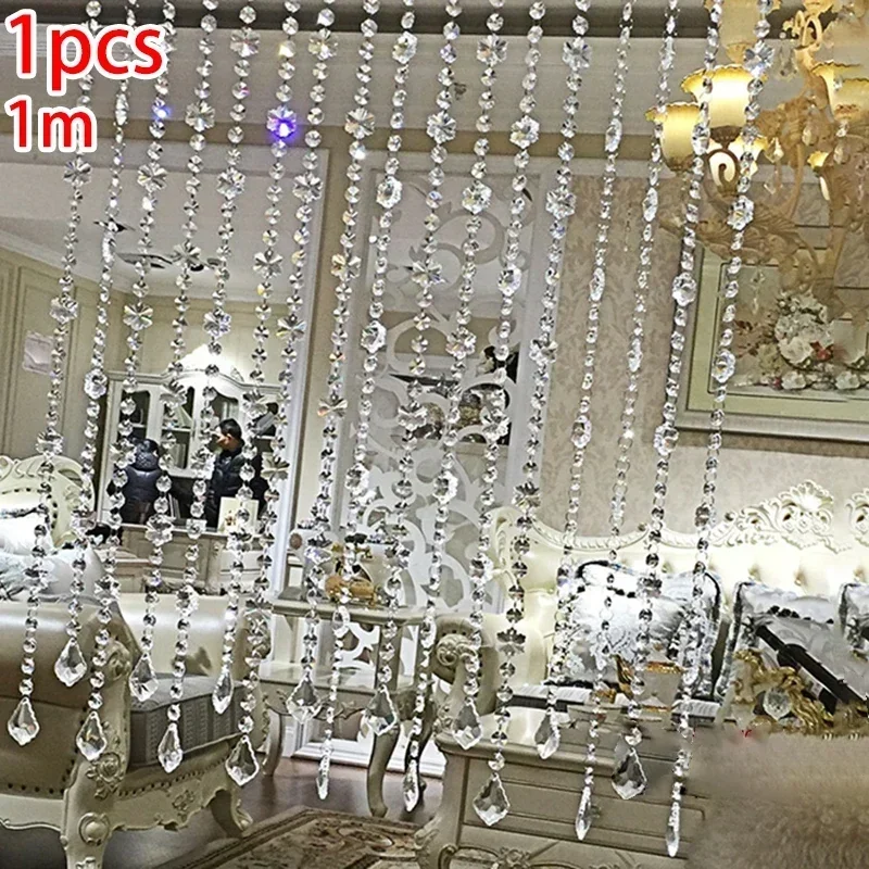 Room Divider Screen - Tenda con perline di cristallo, tende,
