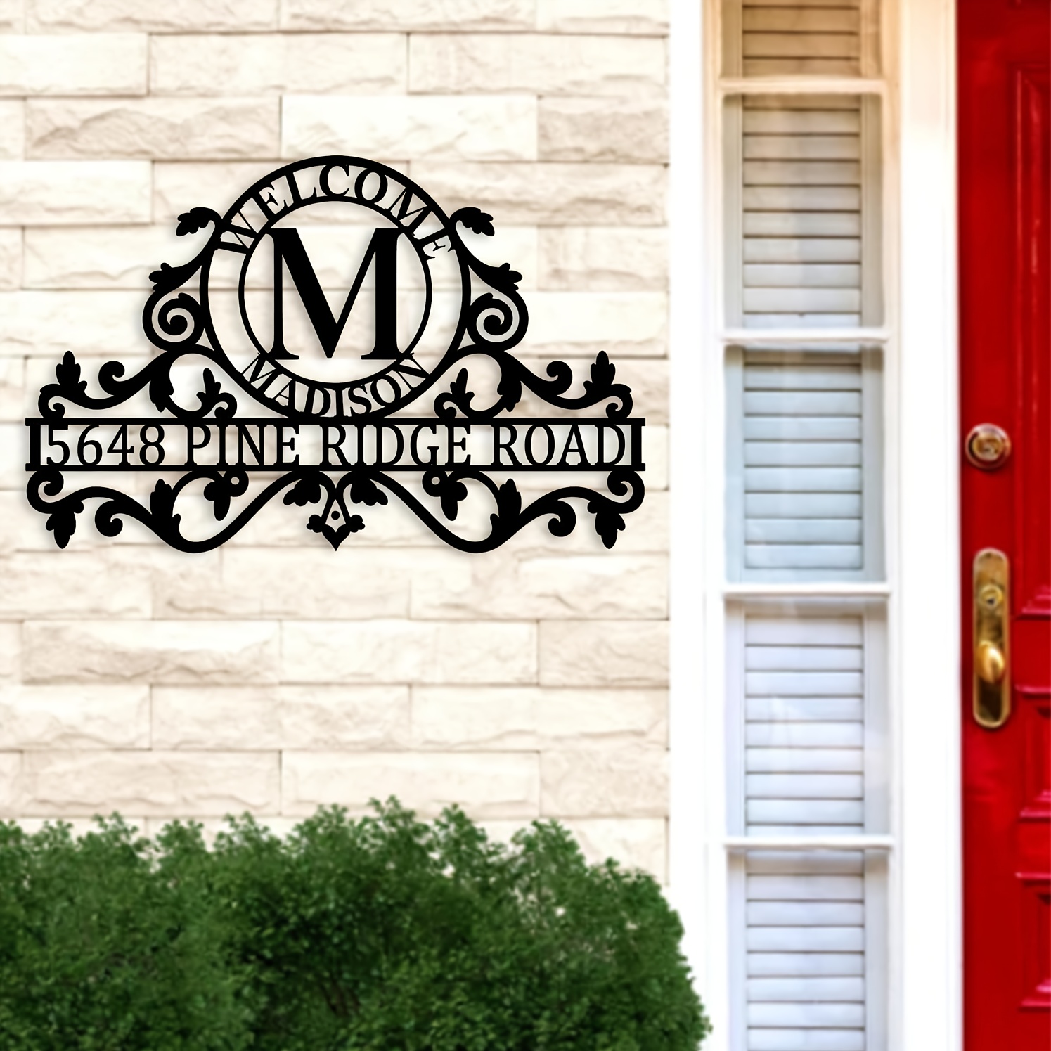 Home Decor Outside - Targhe Personalizzate in Metallo per Numeri