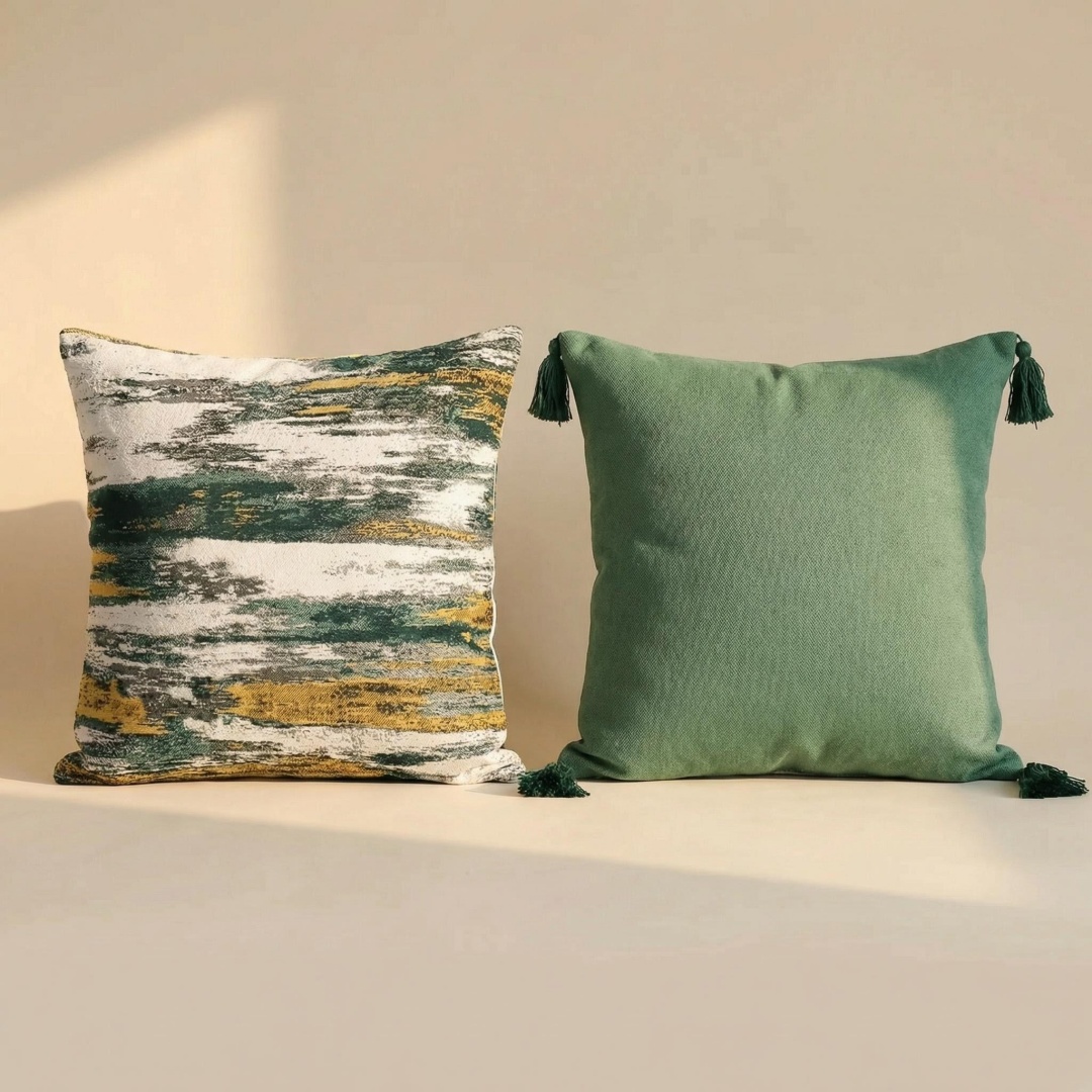 Yarn Home Decor - Cuscino decorativo in cotone e lino