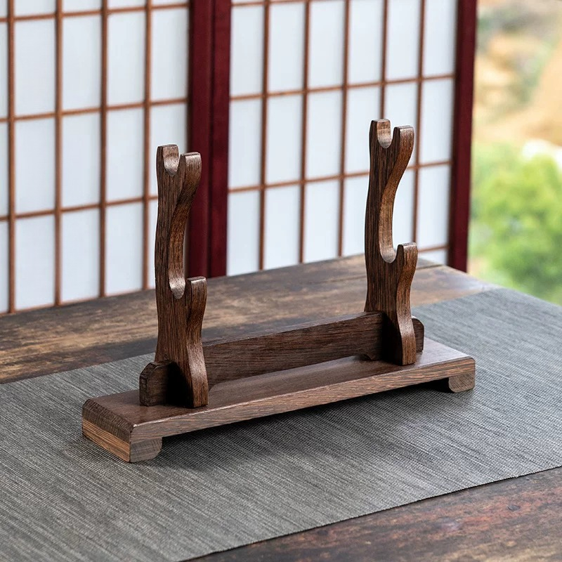 Home Decor Exhibition - Espositore per Spade in Legno Wenge,