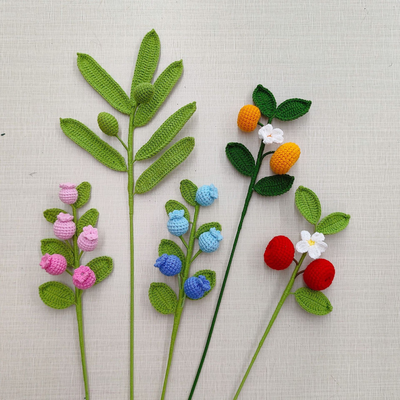 Yarn Home Decor - Finito fatto a mano all'uncinetto Bouquet