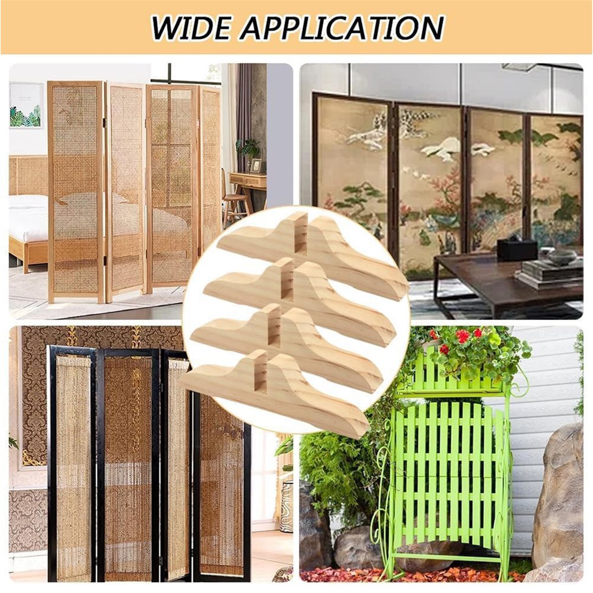 Room Divider Screen - PHONE&GEAR Set di 4 Divisori per
