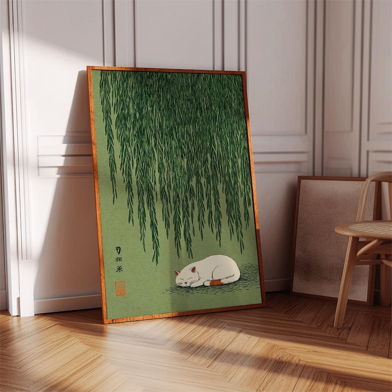 Poster giapponese con gatto so - Home Decor Design Interior recensione e prezzo