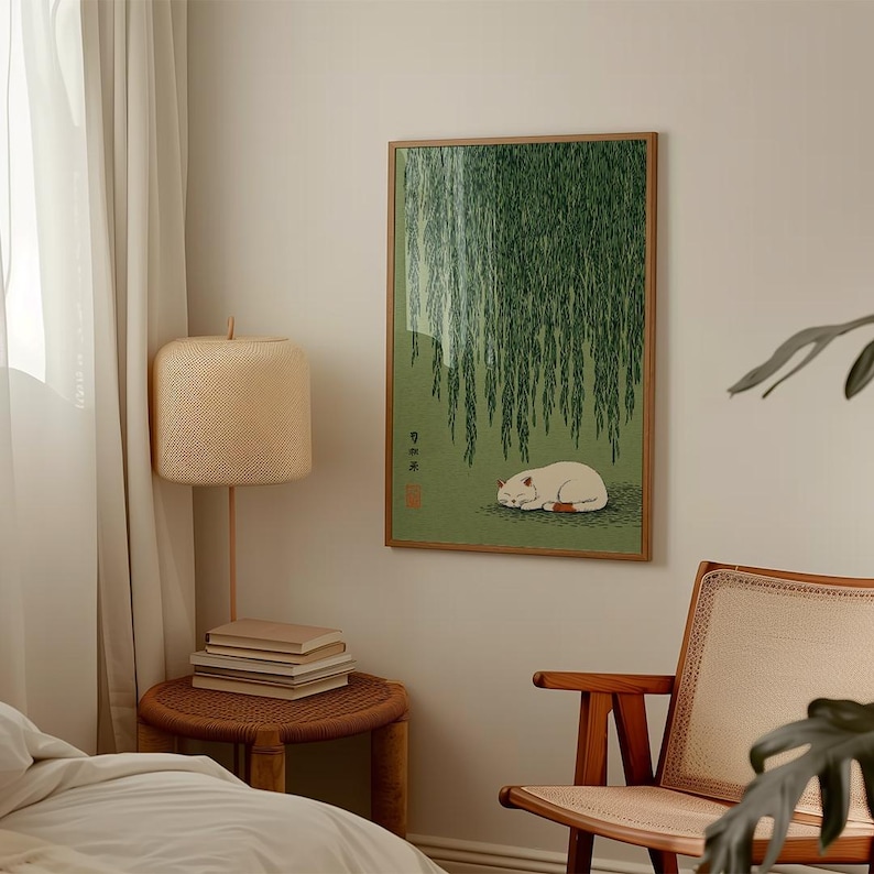 Poster giapponese con gatto so - Home Decor Design Interior recensione e prezzo