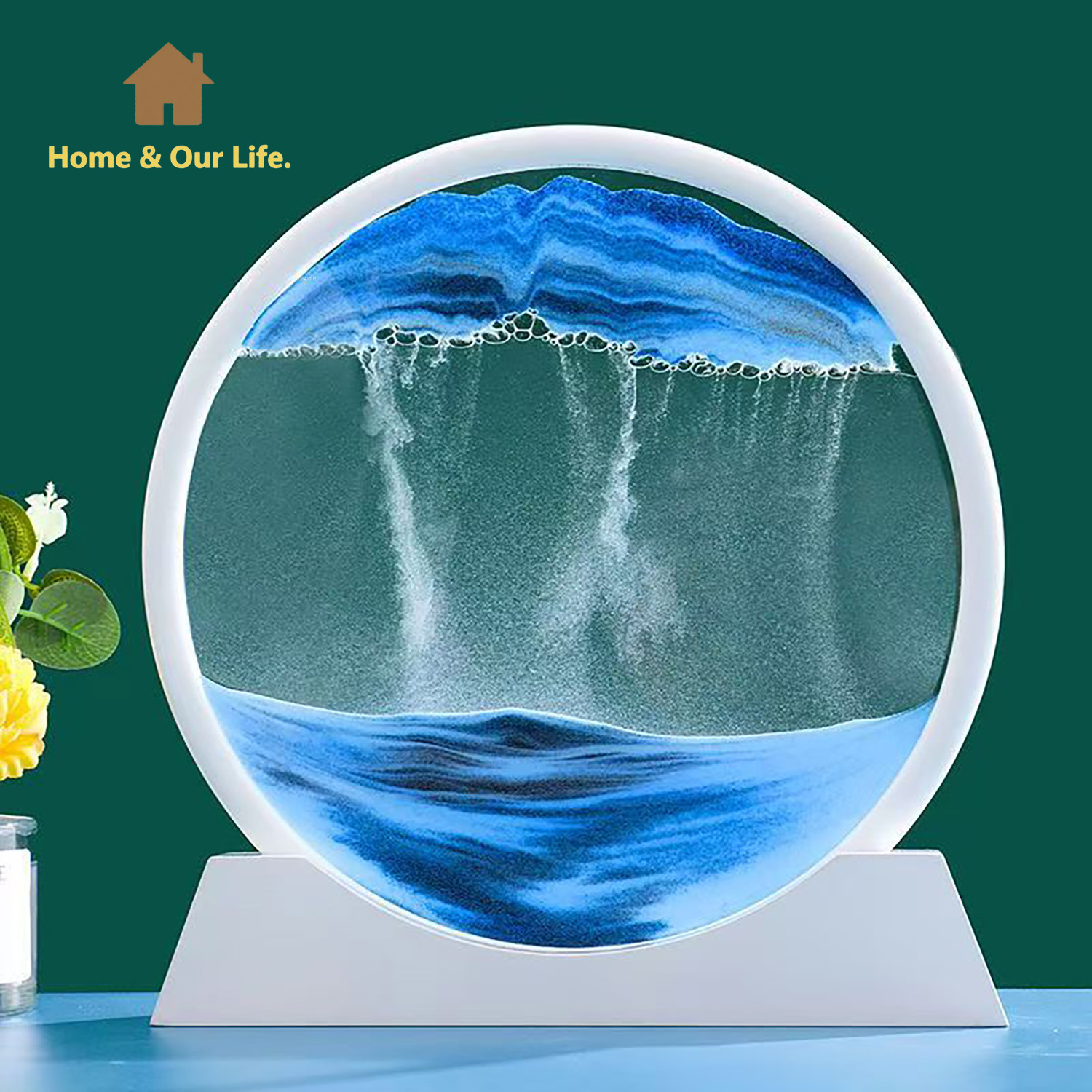 Arte della sabbia che scorre d - Yarn Home Decor recensione e prezzo