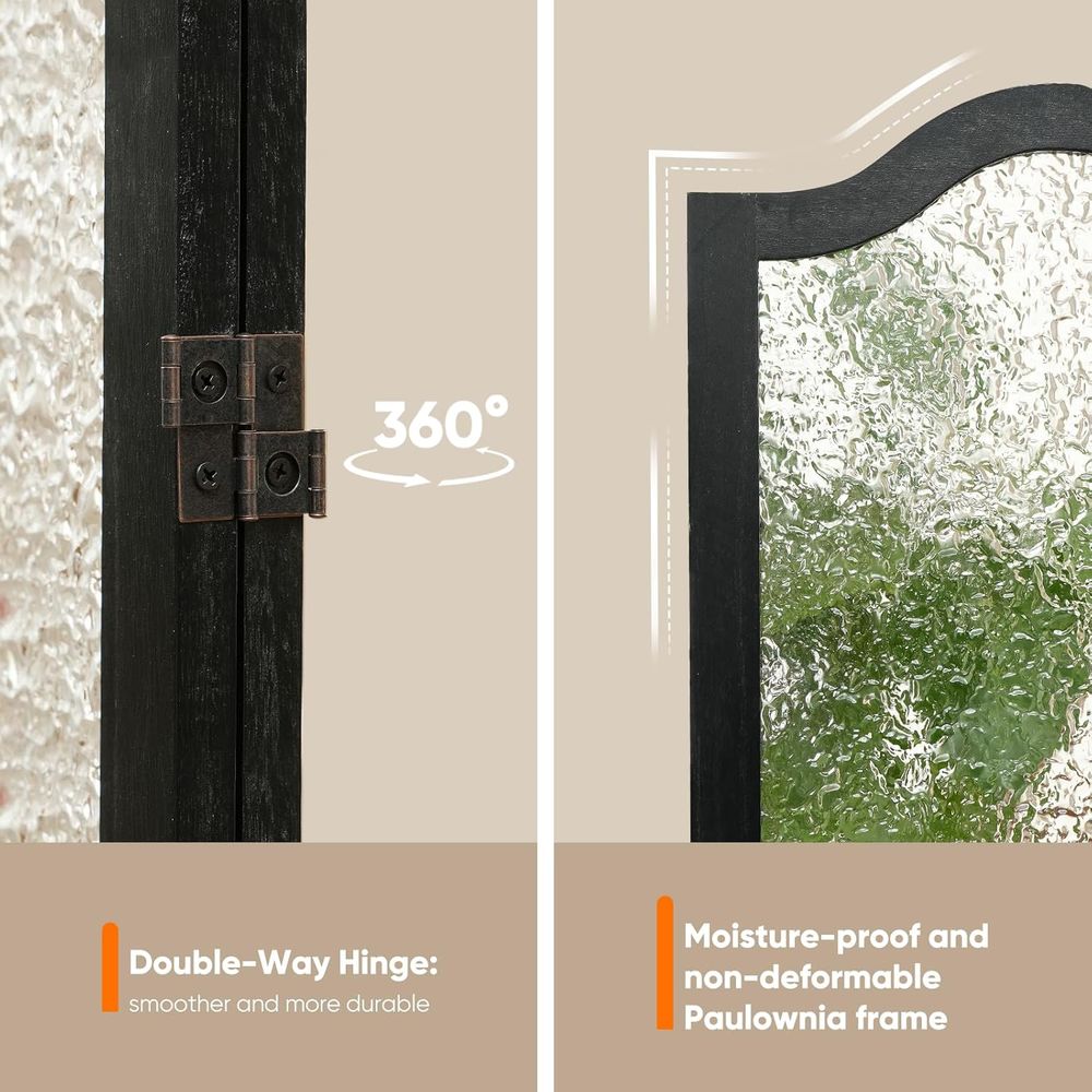 Divisorio in acrilico nero a 3 - Room Divider Screen recensione e prezzo