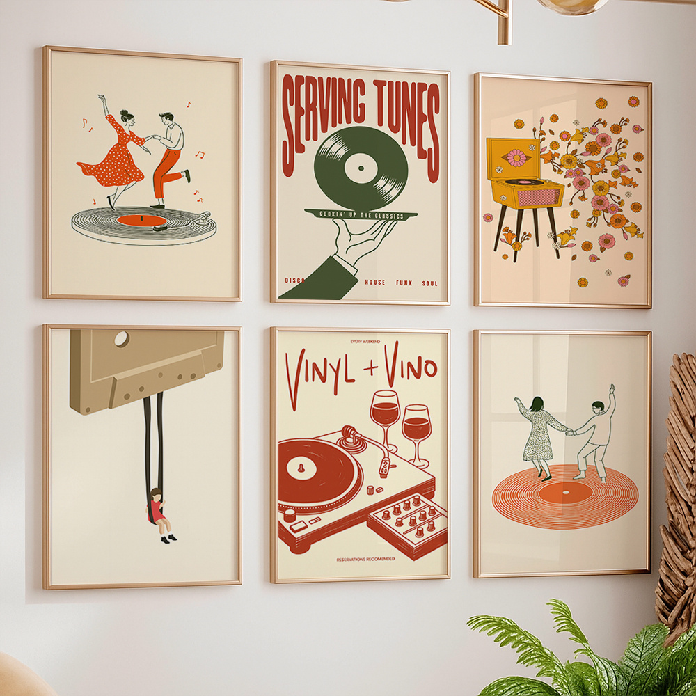 Poster su Tela Vintage con Tem - Home Decor Design Interior recensione e prezzo