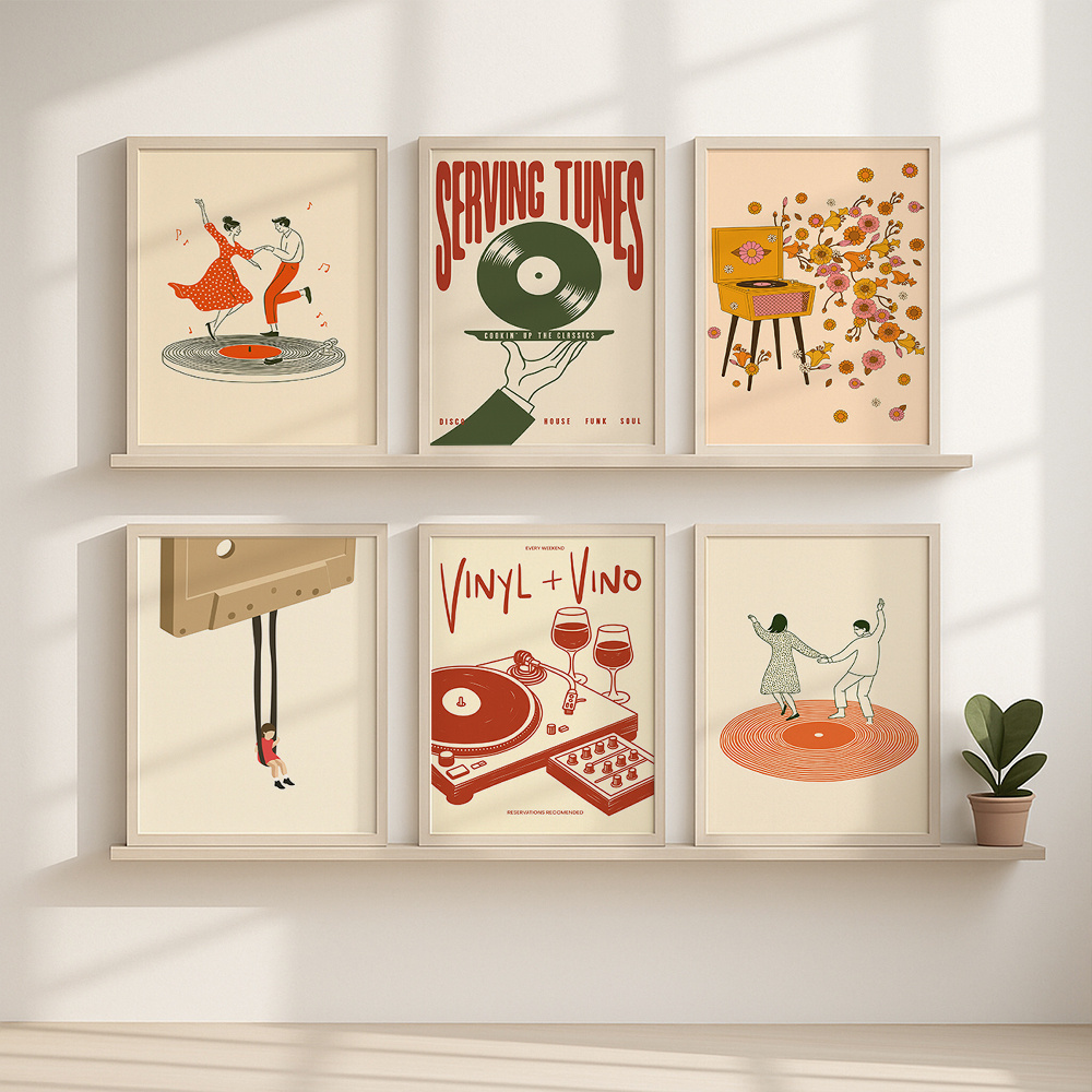 Poster su Tela Vintage con Tem - Home Decor Design Interior recensione e prezzo