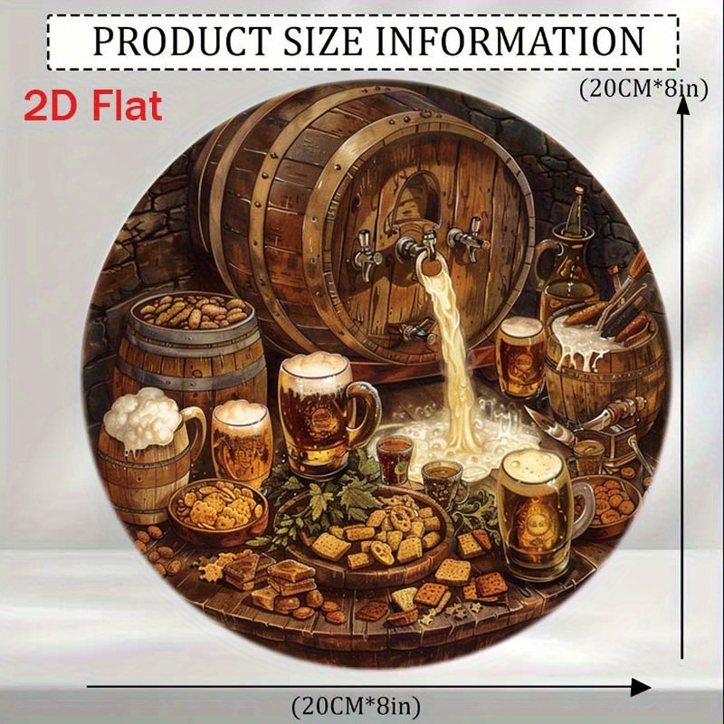 1 Pezzo Targa Rotonda 2D Piatt - Home Decor Outside recensione e prezzo