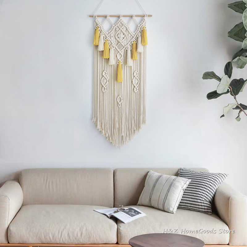 Macrame appeso a parete arazzo - Yarn Home Decor recensione e prezzo