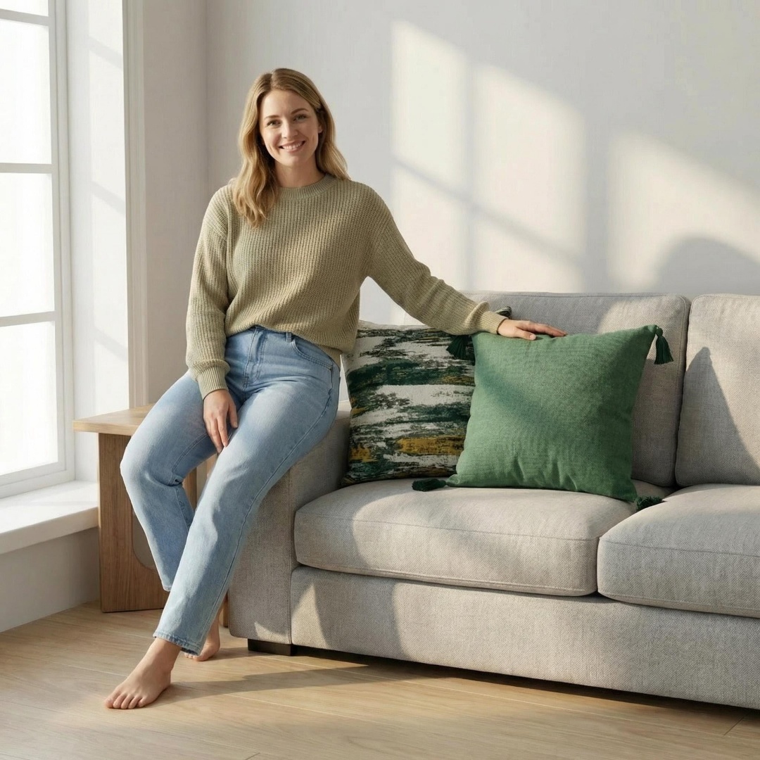 Cuscino decorativo in cotone e - Yarn Home Decor recensione e prezzo
